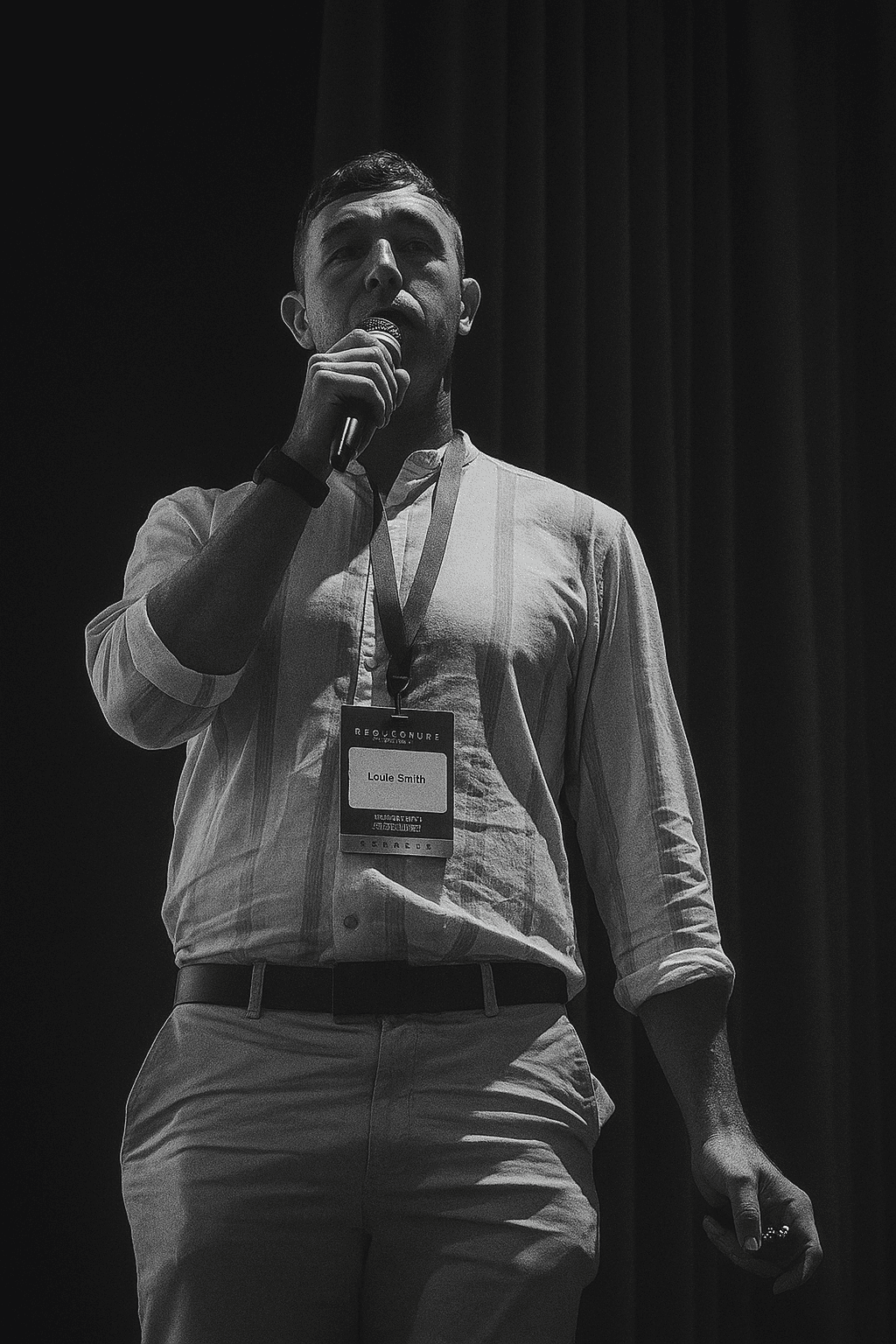 Louis Jordon Smith speaking at an eCommerce conference