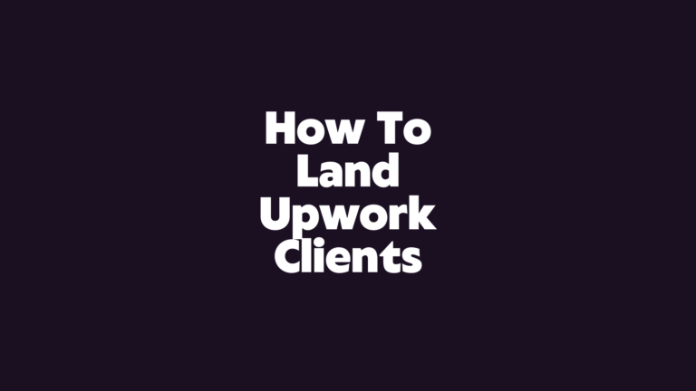 Beginner tips for landing clients on Upwork