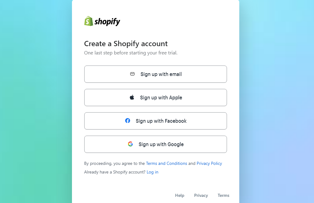 Setting Up Shopify Store
